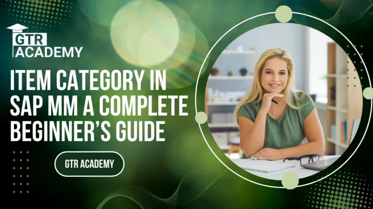 Item Category in SAP MM