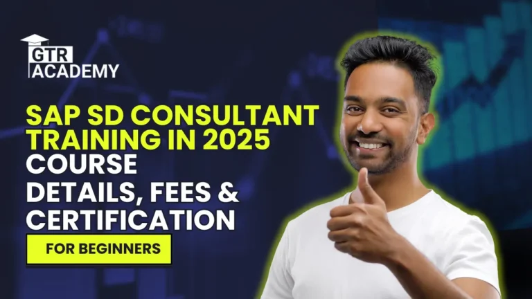 SAP SD Consultant Training